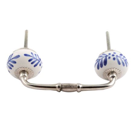 Festive Floral Ceramic Bridge Handle